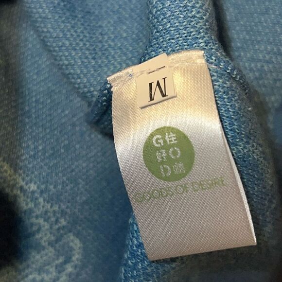 GOODS OF DESIRE Blue Cotton Knit Sweater Vest-M NWT! - Picture 8 of 9